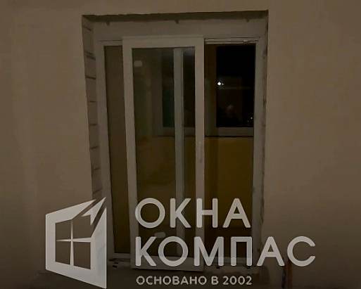 Фото объекта Остекление 2х лоджий с 2 окрывными и 1 поыоротно-откидной створками