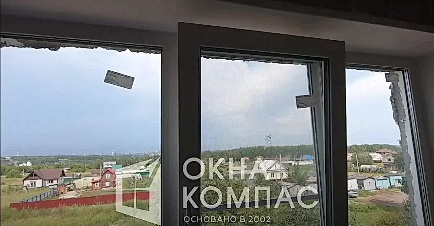Фото объекта Установка трехстворчатого окна - Deceuninck Энвин Эко.